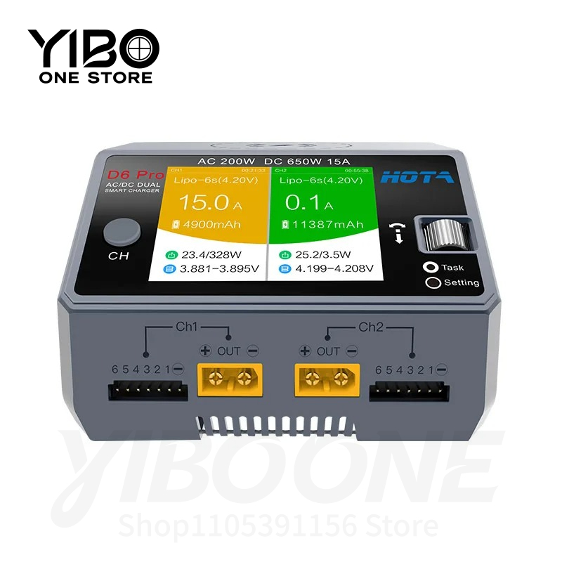 Drone Battery Smart - D6 Pro Czarny AC 200W DC