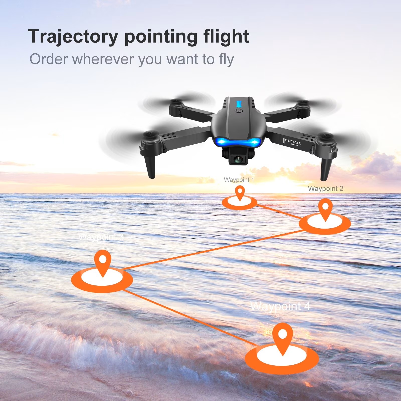 Ulepszony składany dron E88PRO – Drone Battery Case recenzja i cena