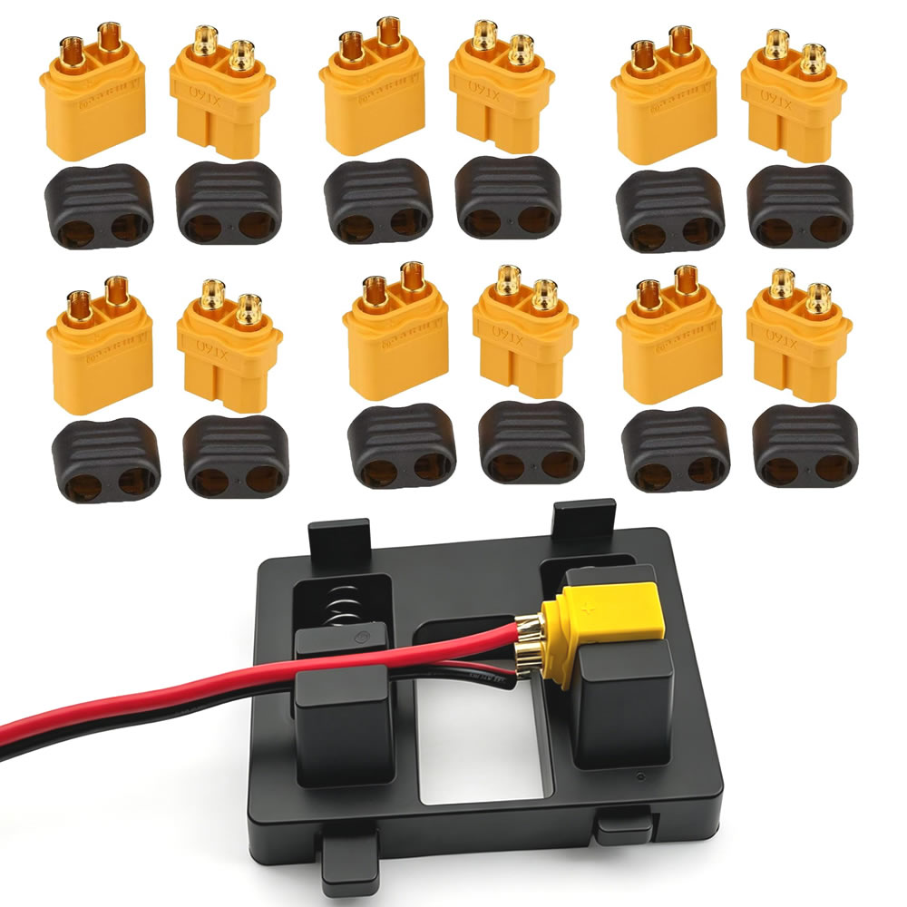 Złącze XT60 z obudową, wtyk że – Drone Battery Connector recenzja i cena