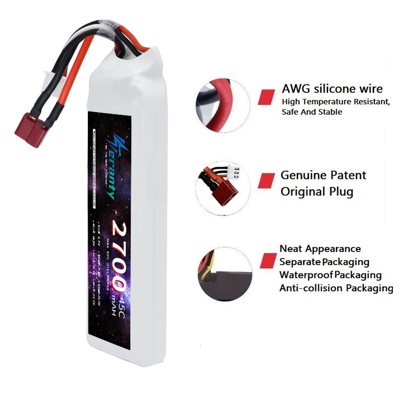 1/3PCS 2S 7.4V Lipo Battery 27 – Drone Battery Connector recenzja i cena