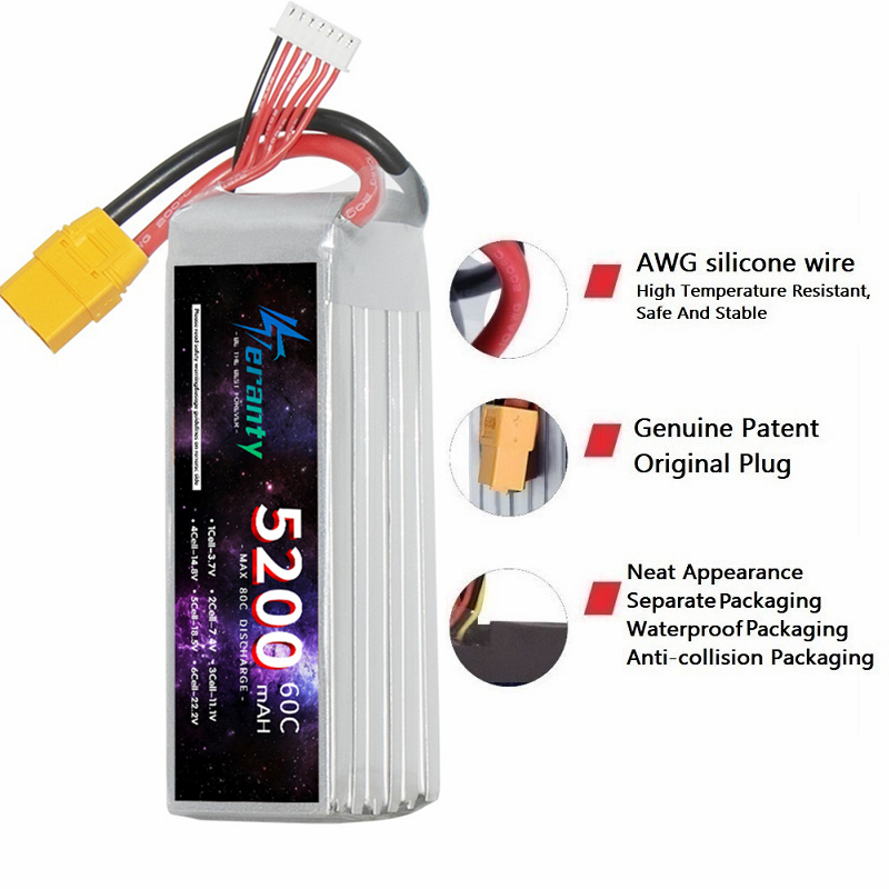 TERANTY 6S 5200mAh Lipo Batter – Drone Battery 4S recenzja i cena