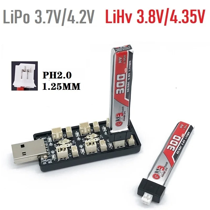 6CH USB 1S LiPo/LiHv 3.7V/4.2V – Drone Battery Connector recenzja i cena