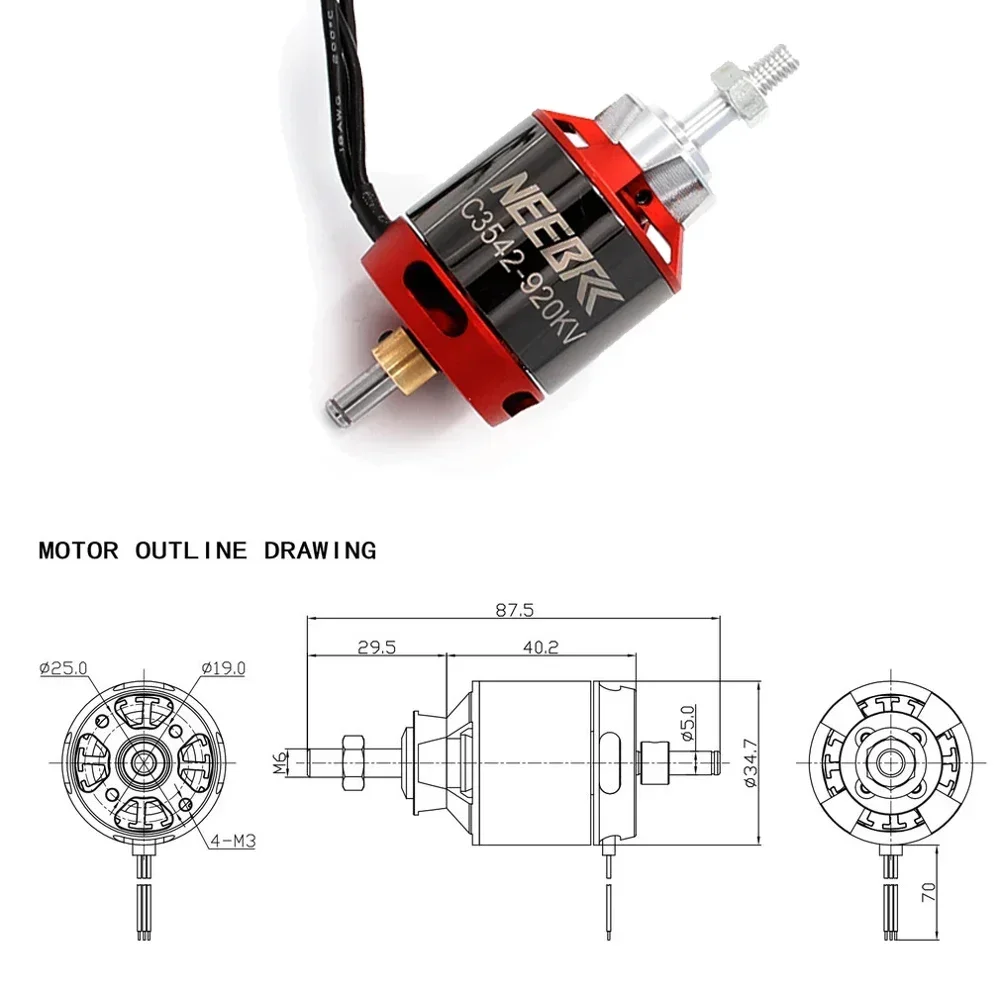 1/2/4 SZT. 3542 920KV 1400KV S – Drone Battery Plate recenzja i cena